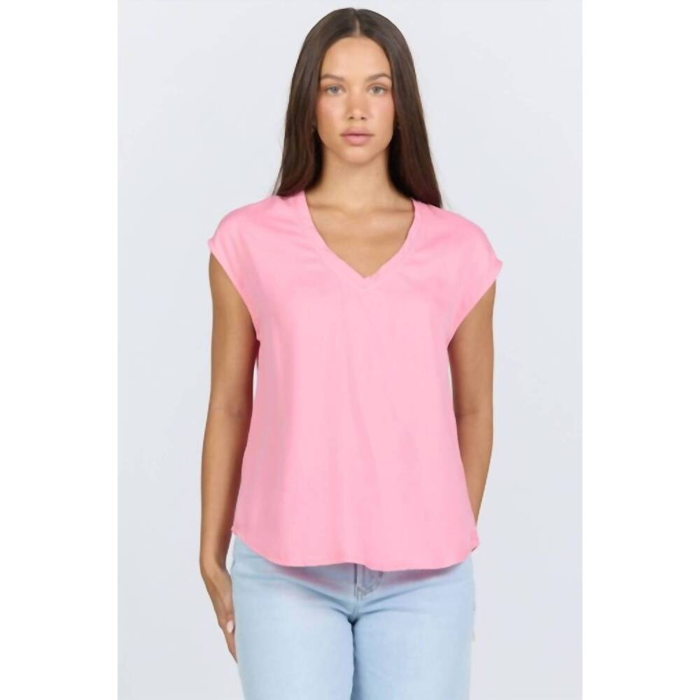 NEW DEAR JOHN DENIM yanis top in pink lemonade